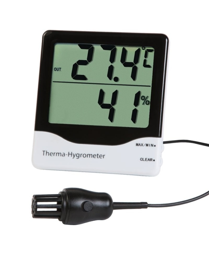 Therma-Hygrometer w/Dual Display and External Probe (6102)