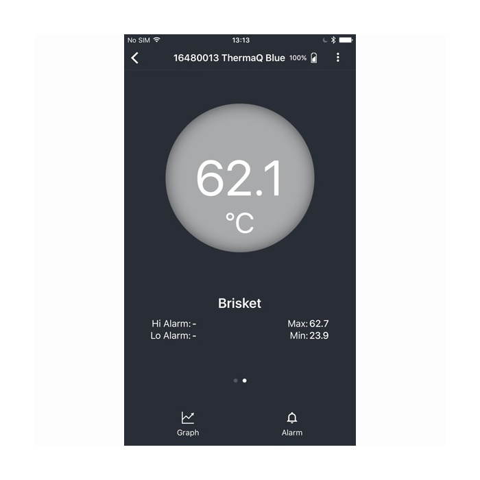 ThermaQ Blue thermometer with Bluetooth LE - monitors temperature remotely