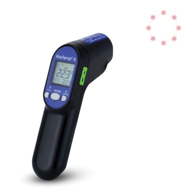 RayTemp® 8 infrared thermometer with type K thermocouple socket
