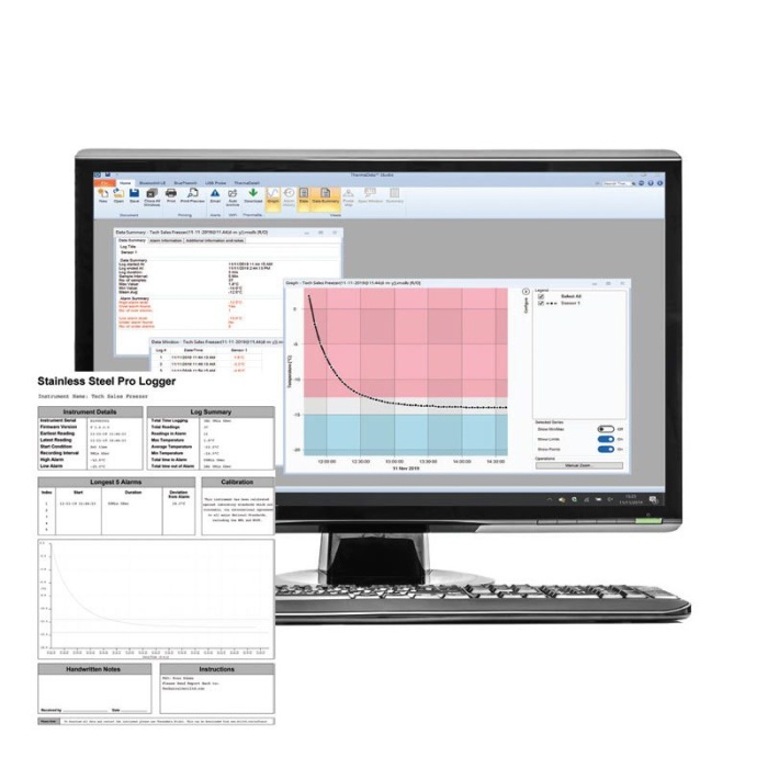 Stainless Steel ThermaData® Data Loggers