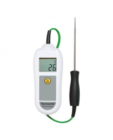 Thermamite digital thermometer with food probe white