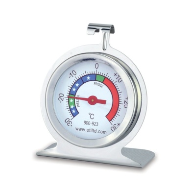 stainless steel fridge/freezer thermometer with Ø50 mm dial