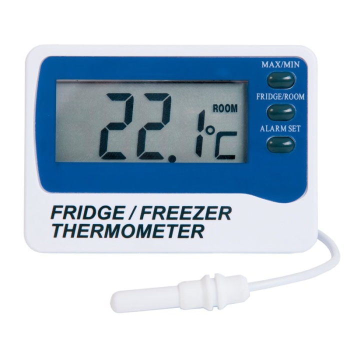 ETI 810-210 Max/Min Fridge Freezer Thermometer With Probe & Alarm