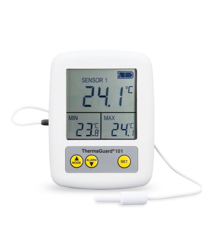 DIGITAL INDOOR OUTDOOR MAX MIN THERMOMETER WITH CLOCK AND ALARM FUNCTION IN-101
