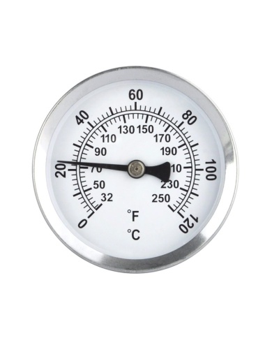 Stainless Steel Pipework Thermometer  - 60mm dial