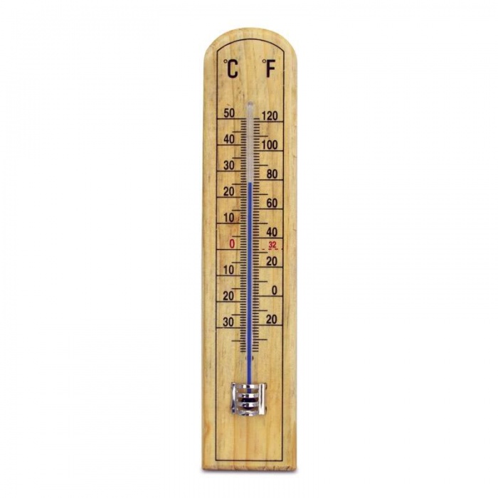 beechwood thermometer - 45 x 205mm