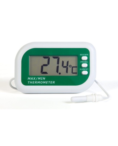 Digital max min thermometer with alarm