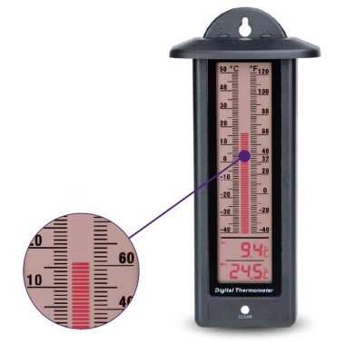 Max Min LCD Bar Graph Thermometer