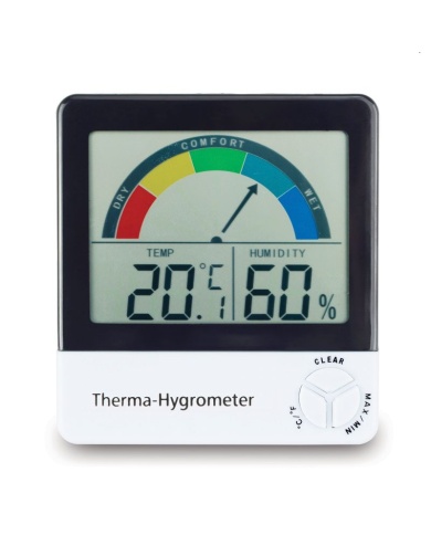 Therma-Hygrometer with comfort level indication