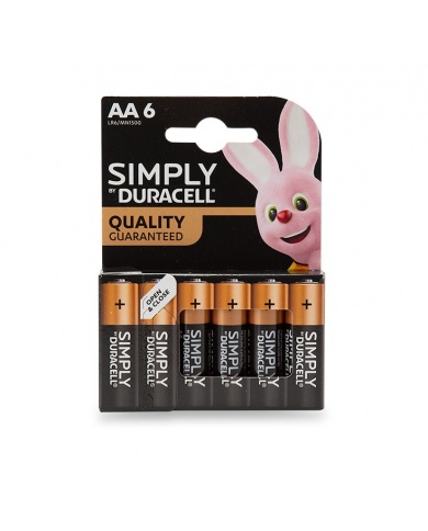 AA Duracell alkaline batteries - 6 pack