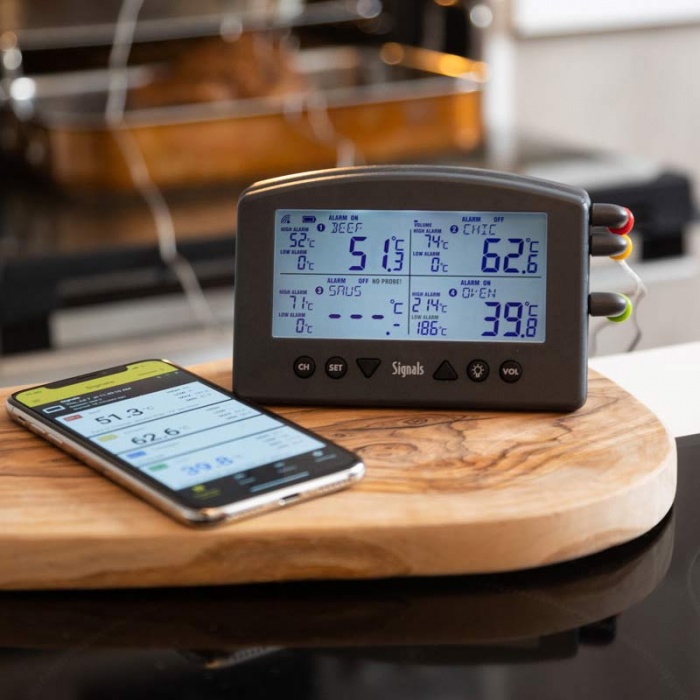 Signal 4 Channel WiFi & Bluetooth Thermometer