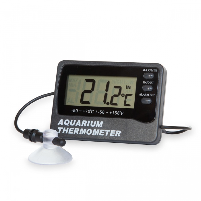 ETI Aquarium Thermometer With Max/Min And Temperature Alarm - Displays Tank