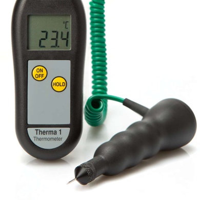 tyre temperature probe with adjustable probe depth