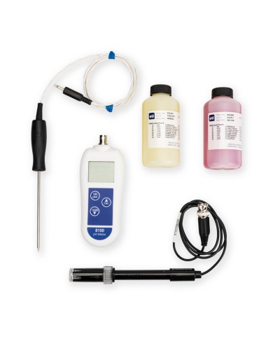 8100 pH and temperature meter kit