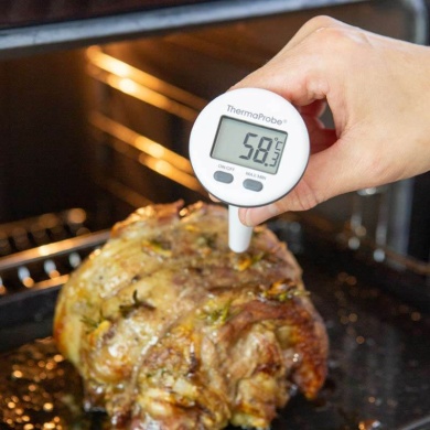 ThermaProbe Waterproof Thermometer with rotating display