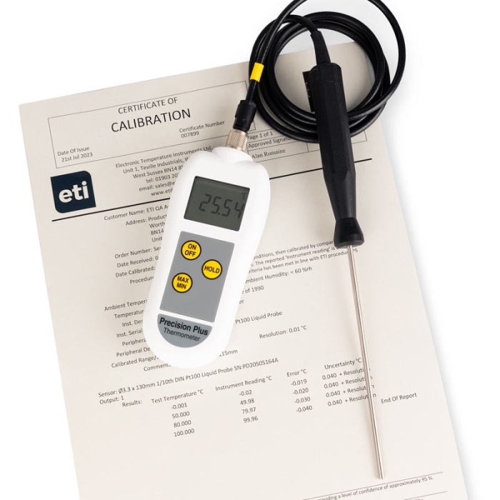 Precision Plus - High Accuracy Thermometer with UKAS Certificate
