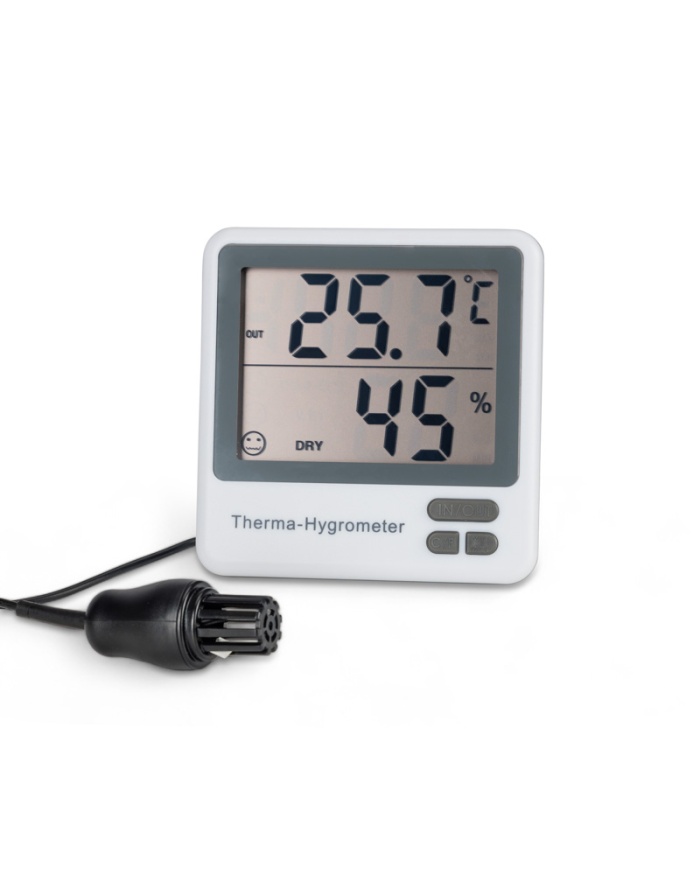 Therma Hygrometer with Internal External Temperature Probe