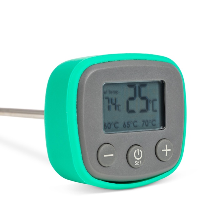 810-873 Digital Milk Thermometer – Green band green cover 130mm stem