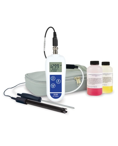 8100 pH & Temperature Meter Kit