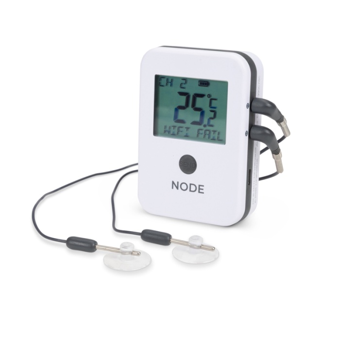 Node WiFi Thermometer with 2 Probe Ports