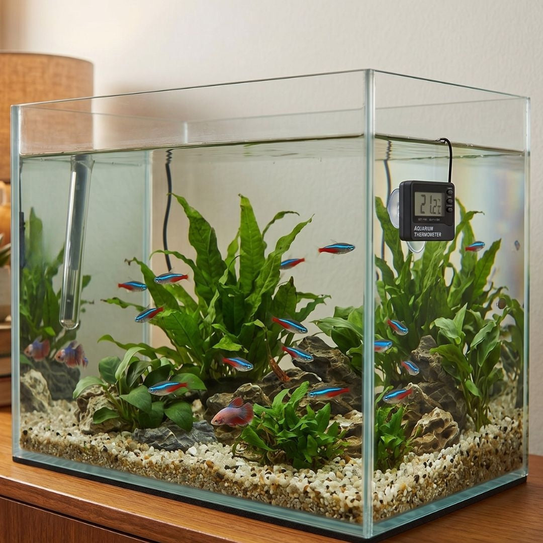 Digital Aquarium Thermometer | Dual Tank/Room Sensors