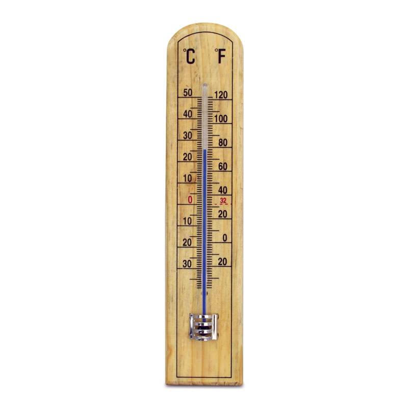 Beechwood Thermometer - 45 x 205mm
