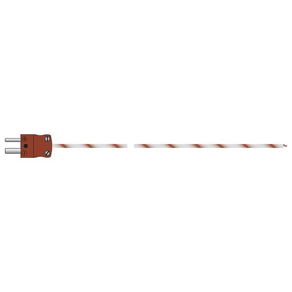 Fibreglass Wire Oven Temperature Probe - type T