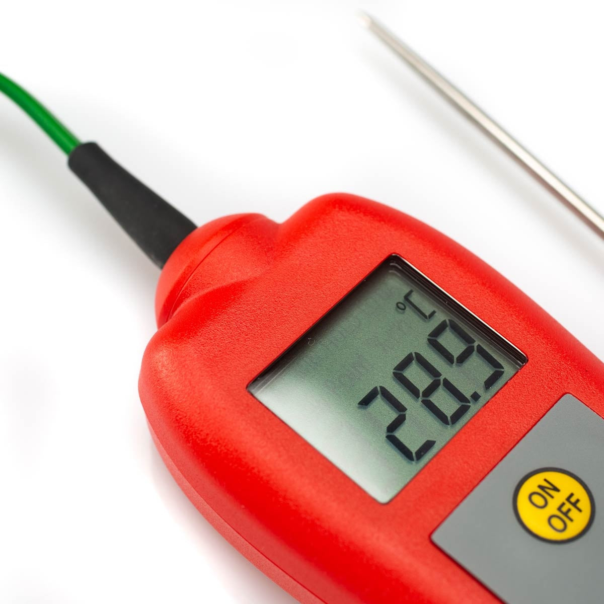 Food Check Hand Held Thermometer - Red