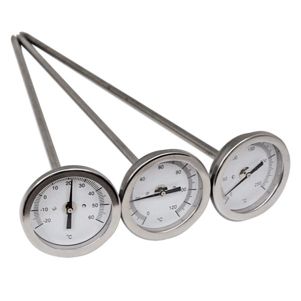 Heavy Duty Probe Thermometers - 50mm dial - 0 to 120 