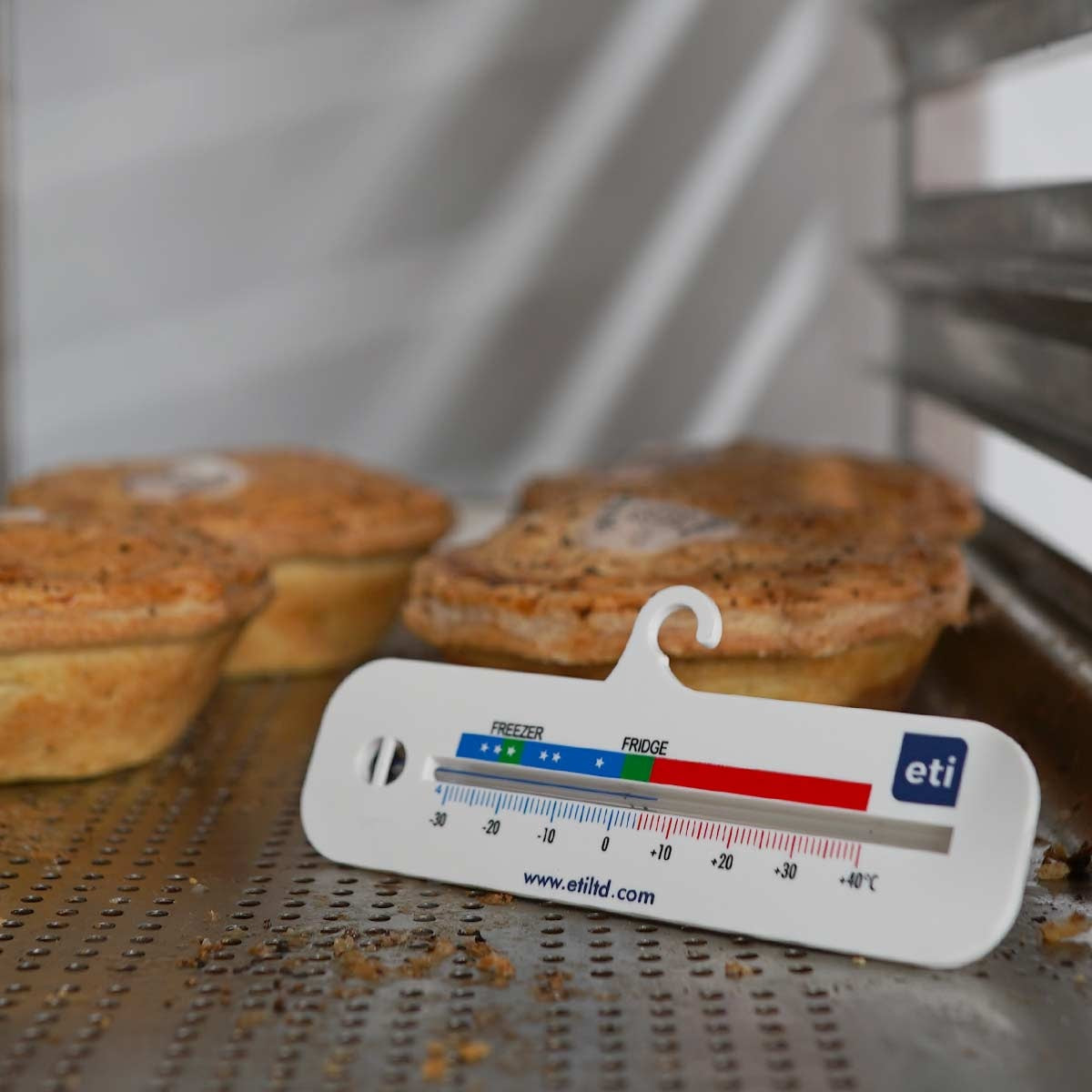 Horizontal Spirit-Filled Fridge Freezer Thermometer