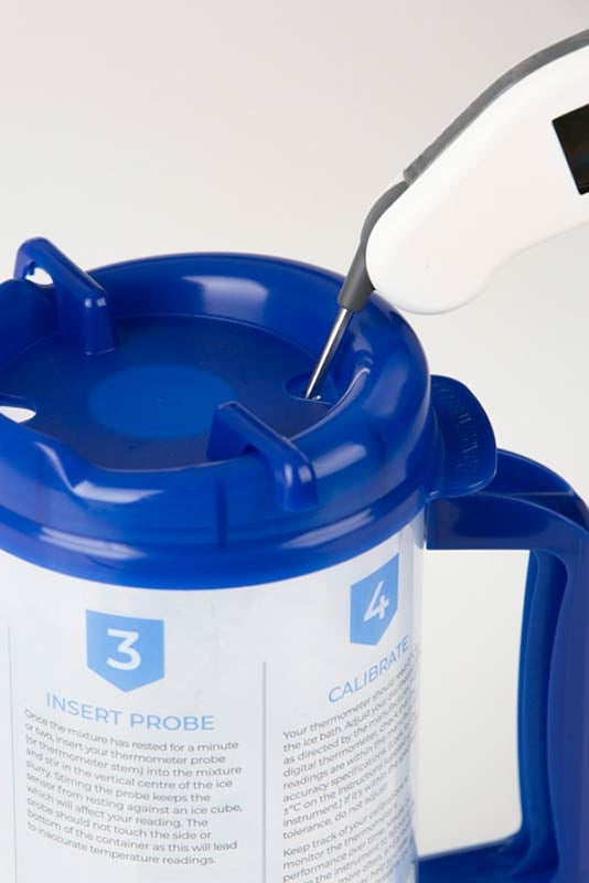 Ice Bath Mug for Thermometer Calibration