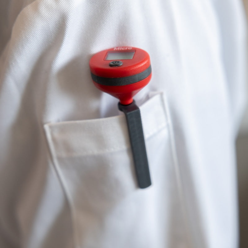 Micro Pocket Thermometer - Red