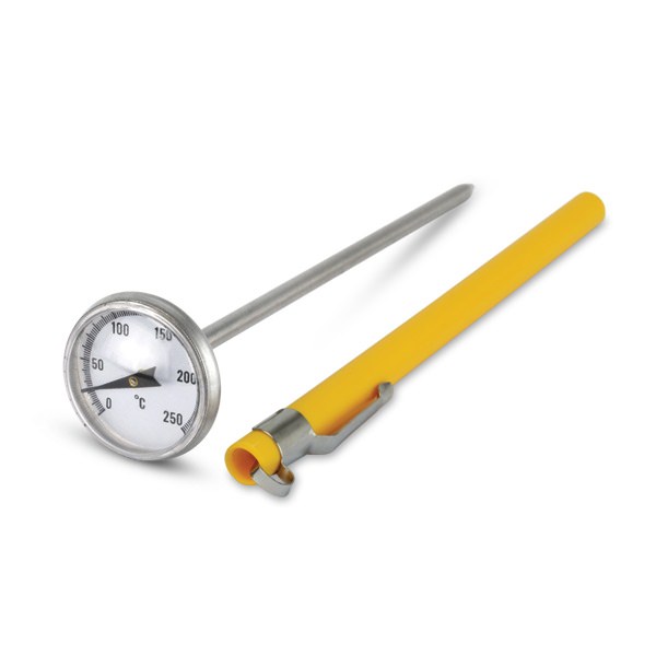 Mini Probe Thermometer - 25mm dial - 0 to 250 