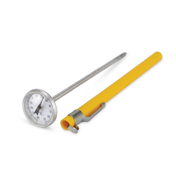 Mini Probe Thermometer - 25mm dial - -40 to 70 