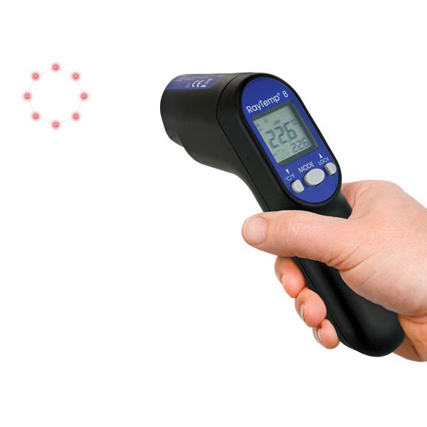 RayTemp® 8 - Infrared Thermometer with Type K Thermocouple Socket
