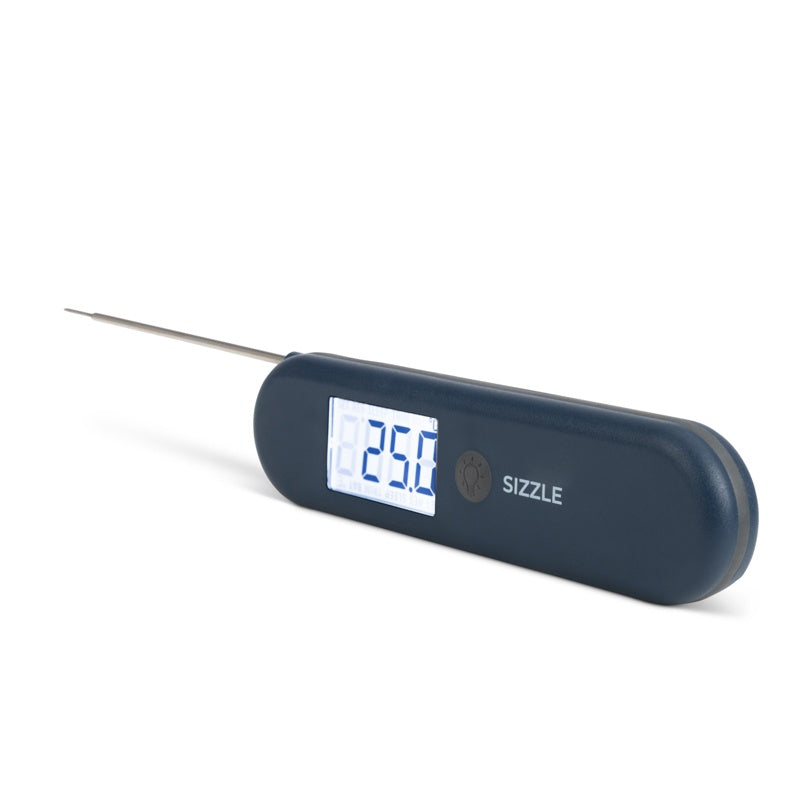 Sizzle | Waterproof Food Thermometer with Magnet - Red