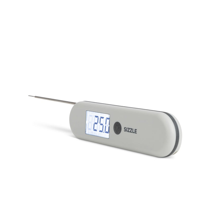 Sizzle | Waterproof Food Thermometer with Magnet - Stone
