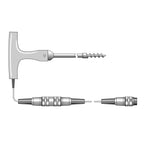 T-shaped NTC Thermistor Corkscrew Probe