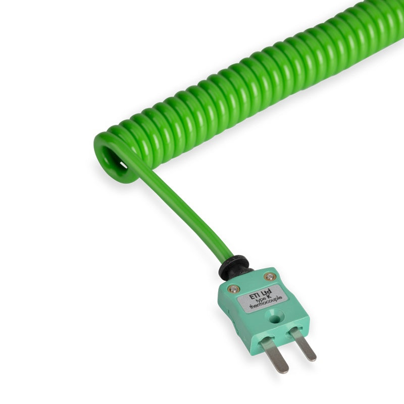 Temperature Probe Extension Lead - Extends Probe Reach - coiled lead