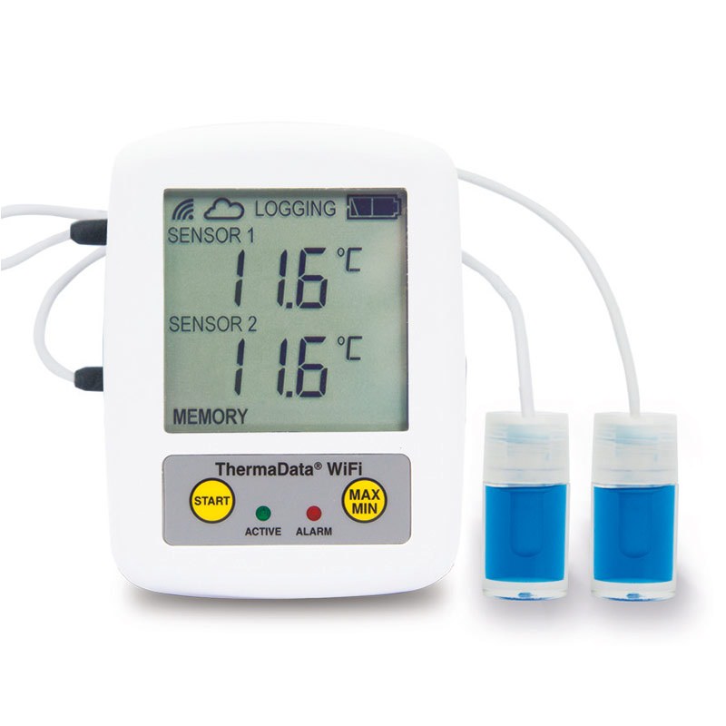 ThermaData® WiFi Pharm Data Logger - TD2F PHM – 2 Probes