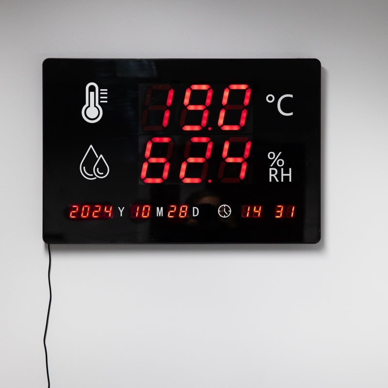 Wall Mounted Thermometer & Hygrometer - WM60 - 32 x 400 x 600 mm