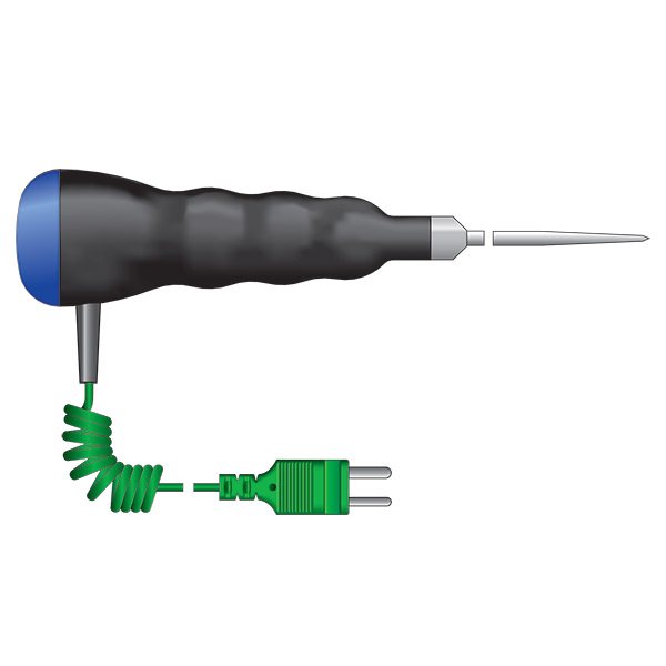 Waterproof Thermocouple Penetration Probe - Blue